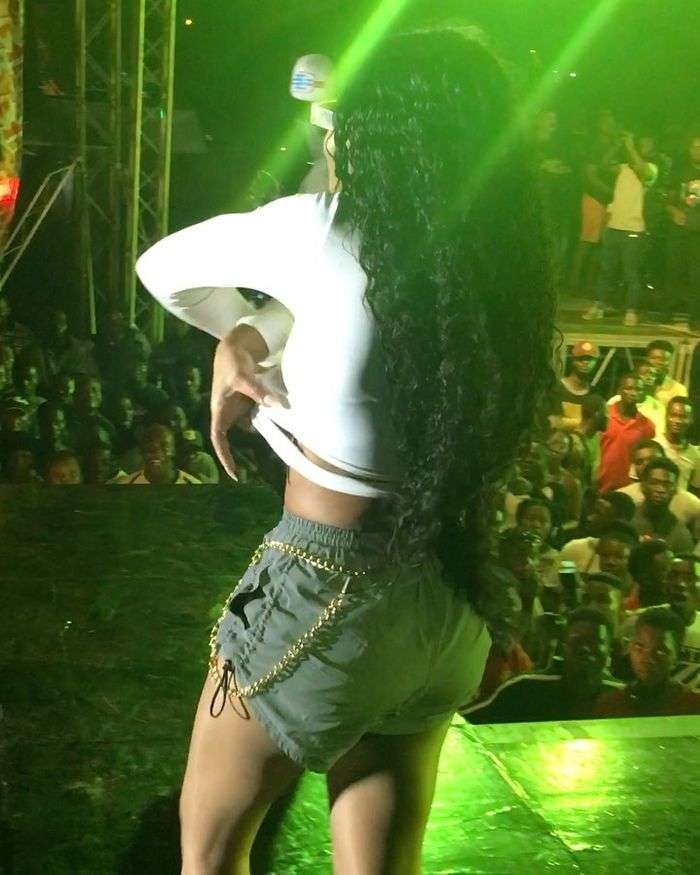 Eazzy Babe Shockingly Goes Topless On Stage At Legon Pent Hall Week Celebration