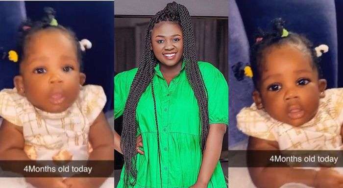 Video: Tracy Boakye Shows Off Her 4months Old Baby- Netizens Have Started Drawing Conclusions