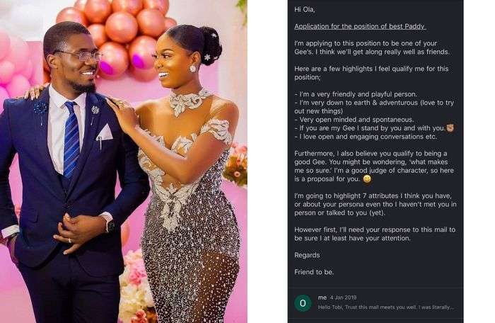 PHOTOS: Single Man Who Sent A 'Love Application' Letter To A Pretty Lady Through An Email Finally Weds Her