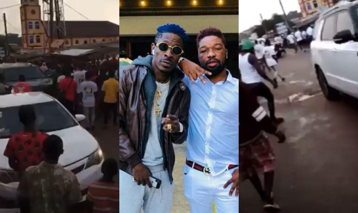 VIDEOS: Kumasi Krofrom Youth Messes Shatta Wale Up - He And His Crew Had To Run For Their Lives