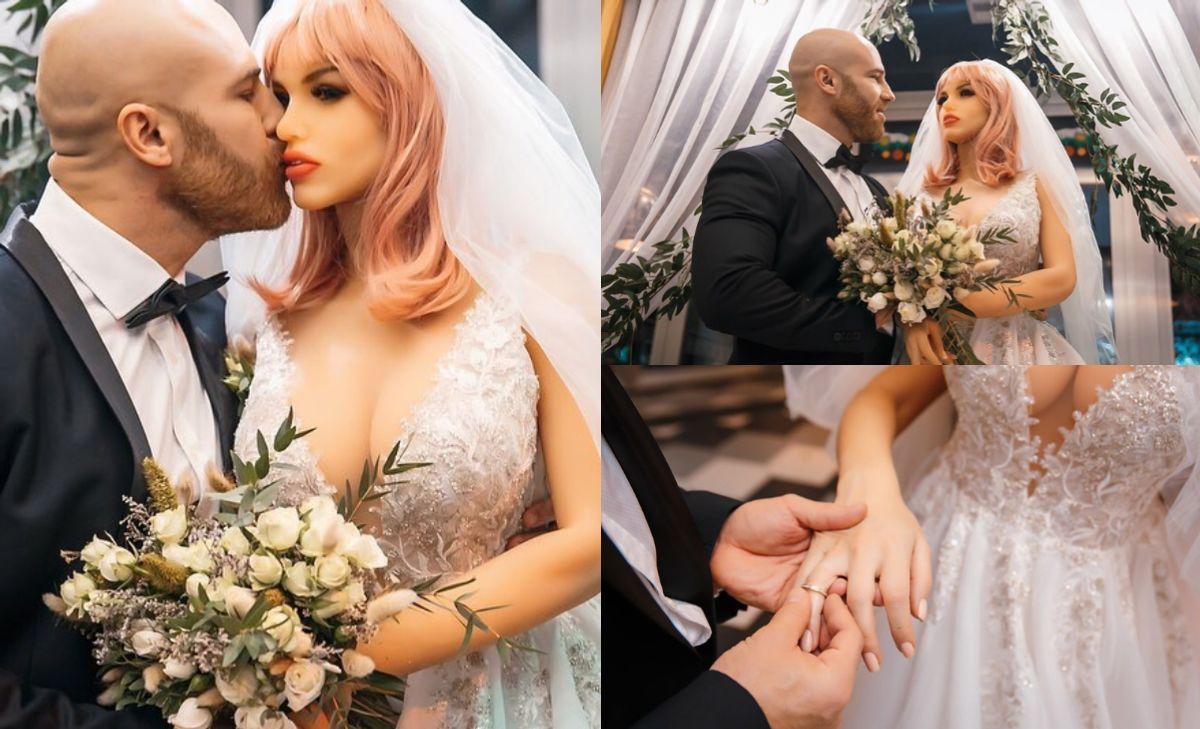 PHOTOS: Bodybuilder Marries His Sex Doll In A Colourful Traditional Marriage Ceremony