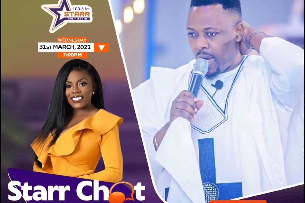 Prophet Nigel Gaisie Appears On StarrChat With Nana Aba Anamoah After His Attempt To Bang Her Failed